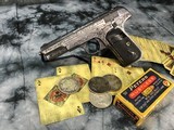 Early Browning Patent marked 1903 Colt, Hand Engraved, .32 acp, 1904 Mfg. - 13 of 21