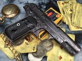 Early Browning Patent marked 1903 Colt, Hand Engraved, .32 acp, 1904 Mfg. - 15 of 21