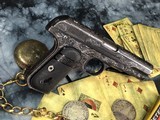 Early Browning Patent marked 1903 Colt, Hand Engraved, .32 acp, 1904 Mfg. - 6 of 21