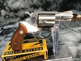1969 Early Production Smith & Wesson model 60, Chiefs Special Stainless,W/Box,.38 Special. R prefix - 17 of 19