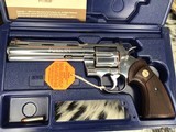 1994 Colt Python, BRIGHT STAINLESS, 6 inch, Unfired Since Factory, W/Box, 99%, Trades Welcome! - 16 of 16