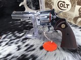 1994 Colt Python, BRIGHT STAINLESS, 6 inch, Unfired Since Factory, W/Box, 99%, Trades Welcome! - 1 of 16