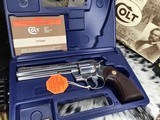 1994 Colt Python, BRIGHT STAINLESS, 6 inch, Unfired Since Factory, W/Box, 99%, Trades Welcome! - 3 of 16