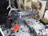 1994 Colt Python, BRIGHT STAINLESS, 6 inch, Unfired Since Factory, W/Box, 99%, Trades Welcome! - 15 of 16