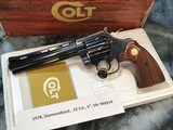 1978 Colt Diamondback .22LR. LNIB, 6 inch. - 1 of 14