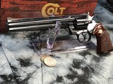 1980 Colt Python, 8 inch barrel, .357 magnum, LNIB - 10 of 14