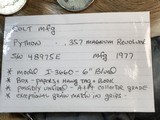 1977 Colt Python, Six Inch, 99% Boxed - 13 of 25