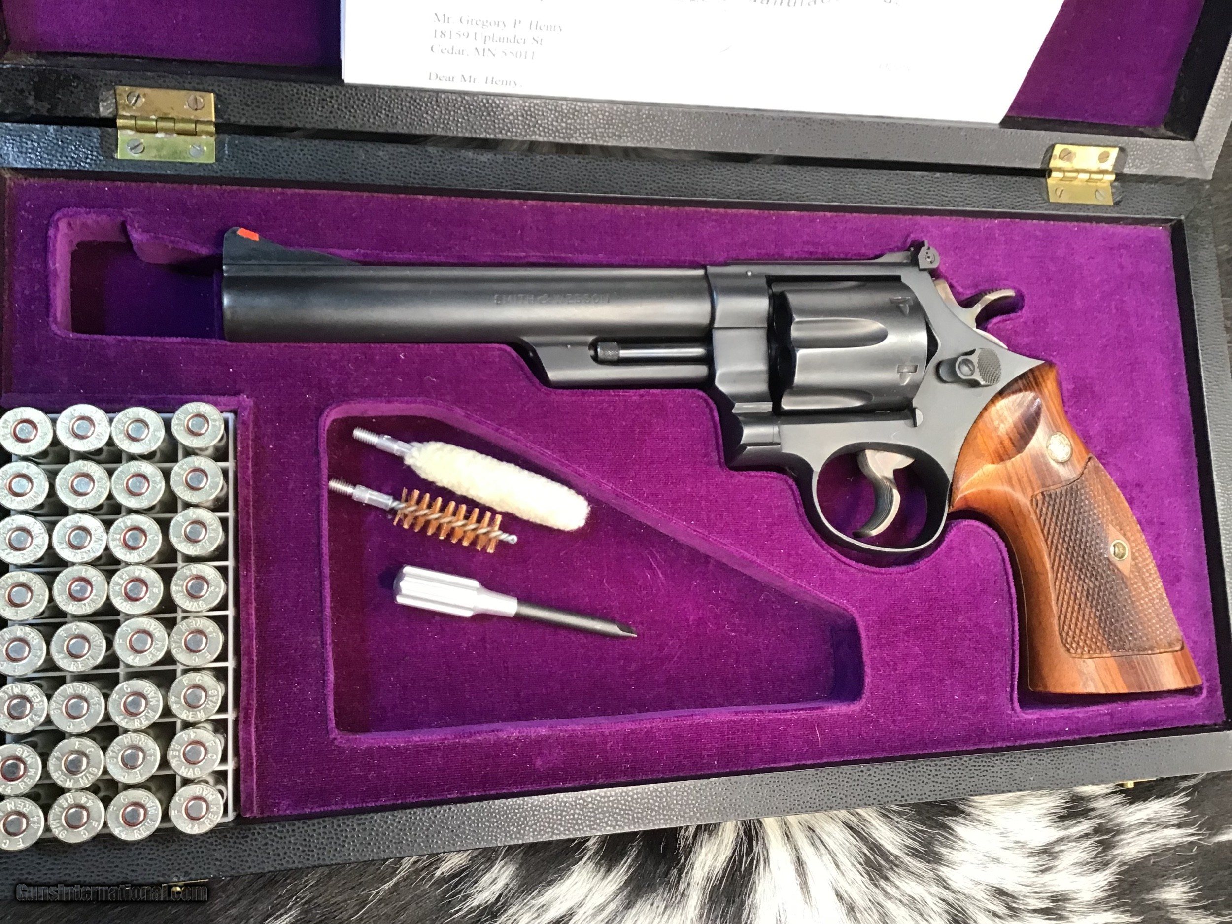 Smith & Wesson 44Magnum SPG刻印 1957 Smith & Wesson Pre-29, .44 Magnum, Factory A Engraved