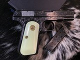 Colt 1908 Pocket Hammerless , .380 acp, Hand Engraved, Boxed - 5 of 18