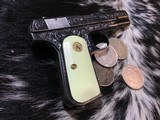 Colt 1908 Pocket Hammerless , .380 acp, Hand Engraved, Boxed - 6 of 18