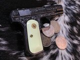 Colt 1908 Pocket Hammerless , .380 acp, Hand Engraved, Boxed - 3 of 18