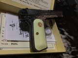 Colt 1908 Pocket Hammerless , .380 acp, Hand Engraved, Boxed - 7 of 18