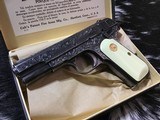 Colt 1908 Pocket Hammerless , .380 acp, Hand Engraved, Boxed - 13 of 18
