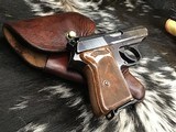 1944 WWII Walther PPK, Eagle C, German Police marked W/Holster - 2 of 21