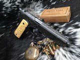 1918 Mfg. Colt 1911 US Army WWI, Engraved W/ Carved Ivory Grips, - 24 of 25