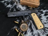 1918 Mfg. Colt 1911 US Army WWI, Engraved W/ Carved Ivory Grips, - 23 of 25