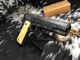 1918 Mfg. Colt 1911 US Army WWI, Engraved W/ Carved Ivory Grips, - 6 of 25