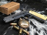 1918 Mfg. Colt 1911 US Army WWI, Engraved W/ Carved Ivory Grips, - 18 of 25