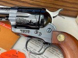 Colt 150 Annv. SAA ,10 inch, Factory Engraved, .45 Colt, Cased - 4 of 24