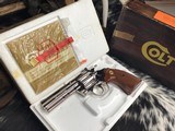 1983 Colt Diamonback .22 Nickel, 4 inch, Boxed W/Colt Letter - 2 of 25