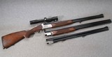 Antonio Zoli Combination Three Barrel ShotGun/Rifle Set, Factory Engraved, Gorgeous, Cased, Trades Welcome!