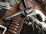 1905 Colt SAA Bisley, .38/40, Beautiful Hand Engraved, Stags, 4 3/4 inch, Gorgeous, Trades Welcome! - 5 of 25