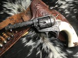 1905 Colt SAA Bisley, .38/40, Beautiful Hand Engraved, Stags, 4 3/4 inch, Gorgeous, Trades Welcome! - 8 of 25