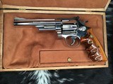 Smith & Wesson model 57, Nickel 6 inch, .41 Magnum, Cased, Unfired Since Factory - 8 of 21