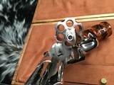 Smith & Wesson model 57, Nickel 6 inch, .41 Magnum, Cased, Unfired Since Factory - 18 of 21