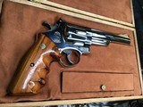 Smith & Wesson model 57, Nickel 6 inch, .41 Magnum, Cased, Unfired Since Factory - 13 of 21