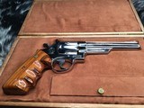 Smith & Wesson model 57, Nickel 6 inch, .41 Magnum, Cased, Unfired Since Factory - 10 of 21