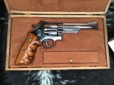 Smith & Wesson model 57, Nickel 6 inch, .41 Magnum, Cased, Unfired Since Factory - 12 of 21