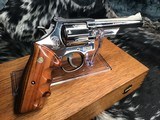 Smith & Wesson model 57, Nickel 6 inch, .41 Magnum, Cased, Unfired Since Factory - 15 of 21