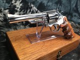 Smith & Wesson model 57, Nickel 6 inch, .41 Magnum, Cased, Unfired Since Factory - 16 of 21