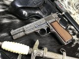 WWII FN High Power, Nazi Proofed, 100% Engraved W/Holster, - 22 of 25