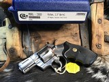 1991 Colt Python, 2.5 inch Stainless, Boxed & Unfired Since Factory - 5 of 25