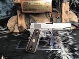 1978 Colt Combat Commander, Scarce Satin E-Nickel, W/Box, .45acp. Trades Welcome! - 2 of 18