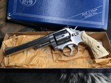 Smith & Wesson 66-1 Stainless Combat Magnum W/ Dragon Carved Ivory Grips, Boxed, One owner unfired. Trades Welcome! - 14 of 20