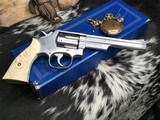 Smith & Wesson 66-1 Stainless Combat Magnum W/ Dragon Carved Ivory Grips, Boxed, One owner unfired. Trades Welcome! - 2 of 20