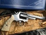 Smith & Wesson 66-1 Stainless Combat Magnum W/ Dragon Carved Ivory Grips, Boxed, One owner unfired. Trades Welcome! - 8 of 20