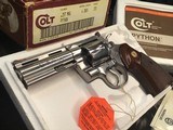 1989 Colt Python Stainless 4 inch, Excellent W/Original Box - 25 of 25