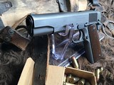 1945 Remington Rand 1911A1 Unissued, Boxed W/NRA Receipt .45acp, 99%, Boyt Holster - 10 of 25