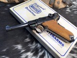 Mauser American Eagle Luger, NOS in Box W/Tools, Receipts & Test Target, 9mm, Trades Welcome! - 20 of 23