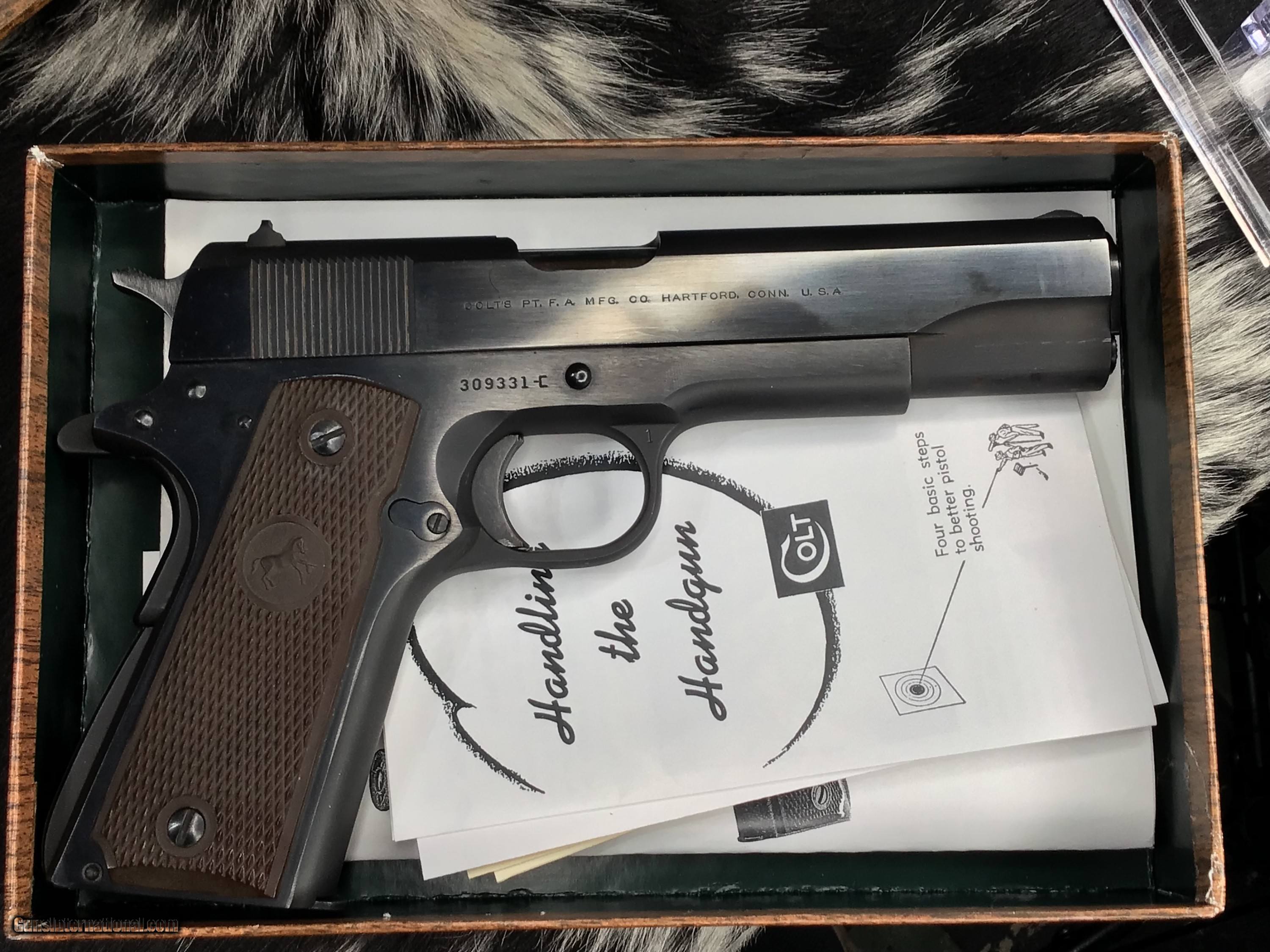 1967 Colt 1911 Government Model, Pre 70 Series, Unfired since