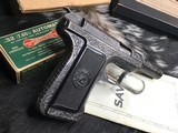 1907 Savage Pistol, Engraved & Boxed, .32acp. Gorgeous, Trades Welcome - 9 of 22
