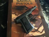 1907 Savage Pistol, Engraved & Boxed, .32acp. Gorgeous, Trades Welcome - 2 of 22