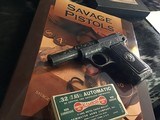 1907 Savage Pistol, Engraved & Boxed, .32acp. Gorgeous, Trades Welcome - 20 of 22