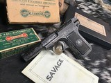 1907 Savage Pistol, Engraved & Boxed, .32acp. Gorgeous, Trades Welcome - 10 of 22