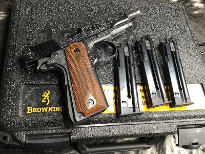 Browning 1911-22 NIB, Hand Engraved W/3Mags, Trades Welcome - Image 12 of 14