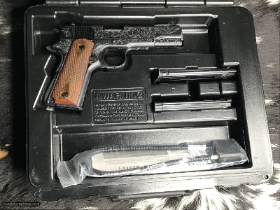 Browning 1911-22 NIB, Hand Engraved W/3Mags, Trades Welcome - Image 3 of 14